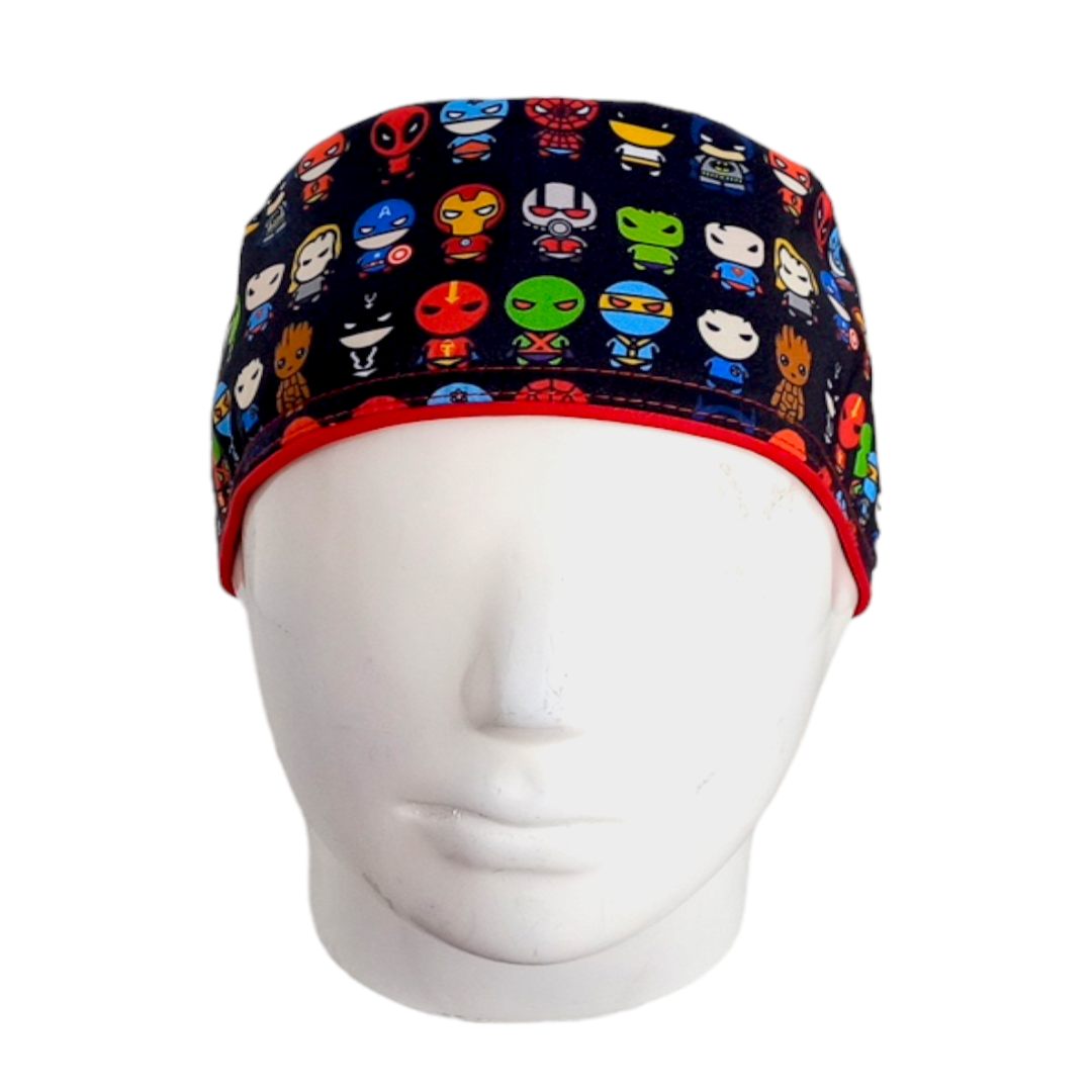 Gorro Quirúrgico Mujer y Portacarnet Funko Superhéroes - gorro antifluido para mujer Doctools - foto 3