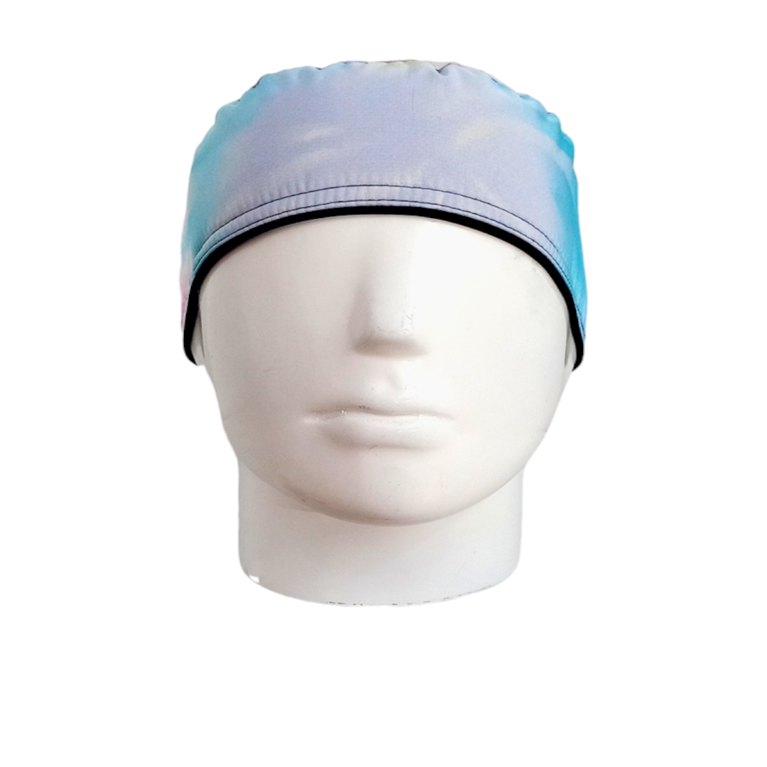 Gorro Quirúrgico Mujer y Portacarnet Tie Dye - gorro antifluido para mujer Doctools - foto 3
