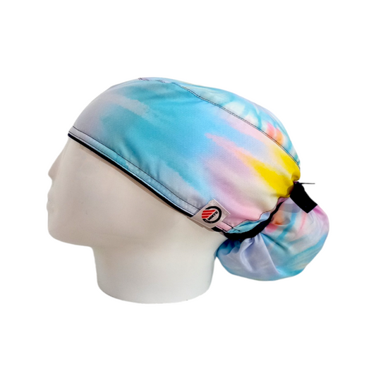 Gorro Quirúrgico Mujer y Portacarnet Tie Dye - gorro antifluido para mujer Doctools - foto 1