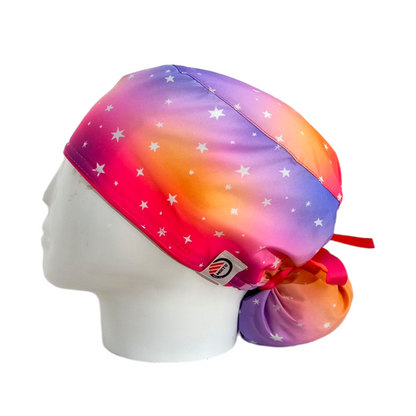 Gorro Quirúrgico Mujer y Portacarnet Estrellas Degradé - gorro antifluido para mujer Doctools - foto 1