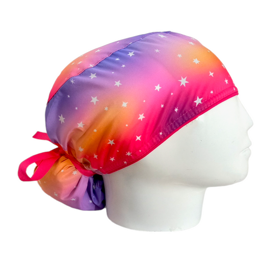 Gorro Quirúrgico Mujer y Portacarnet Estrellas Degradé - gorro antifluido para mujer Doctools - foto 2