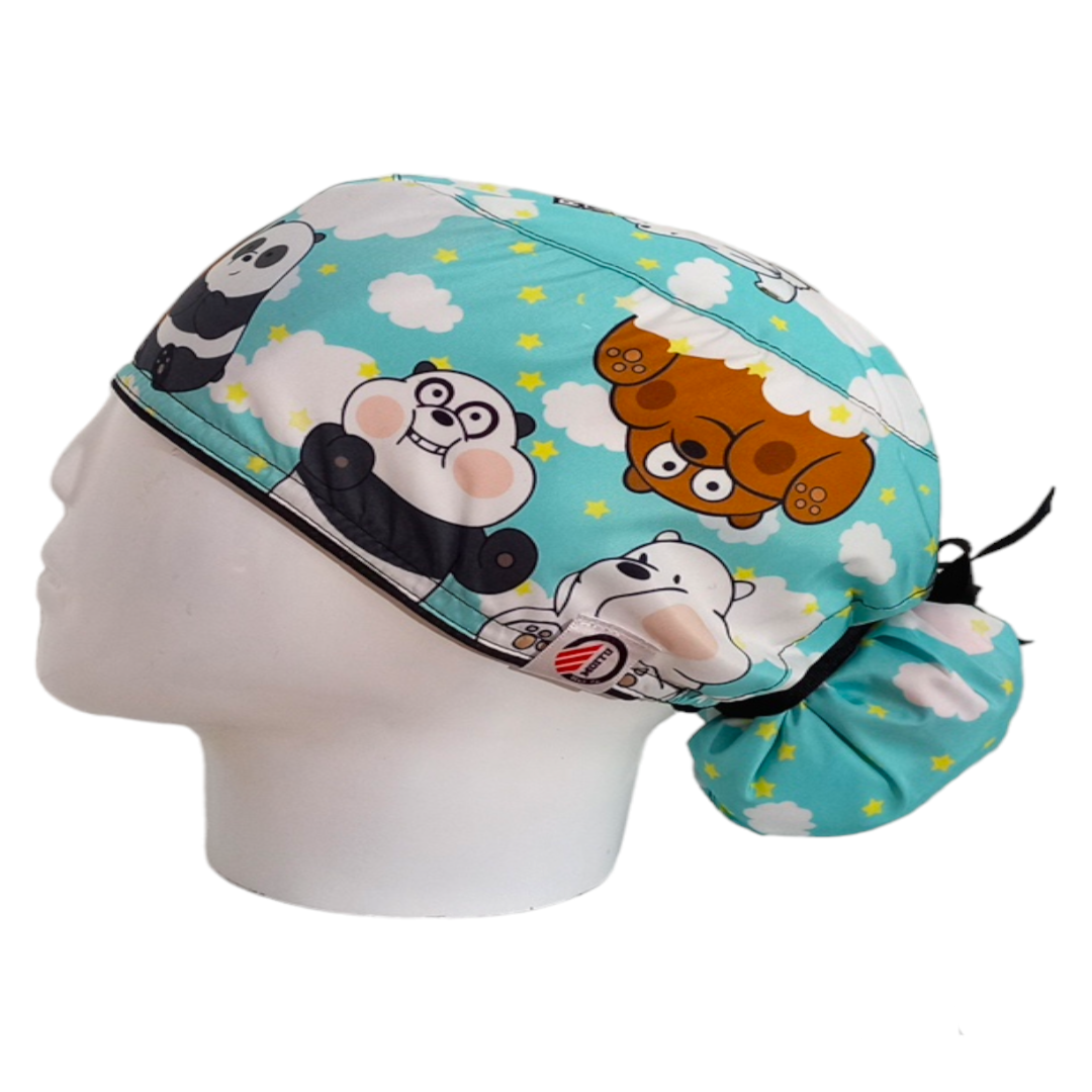 Gorro Quirúrgico Mujer y Portacarnet Escandalosos Nubes - gorro antifluido para mujer Doctools - foto 1