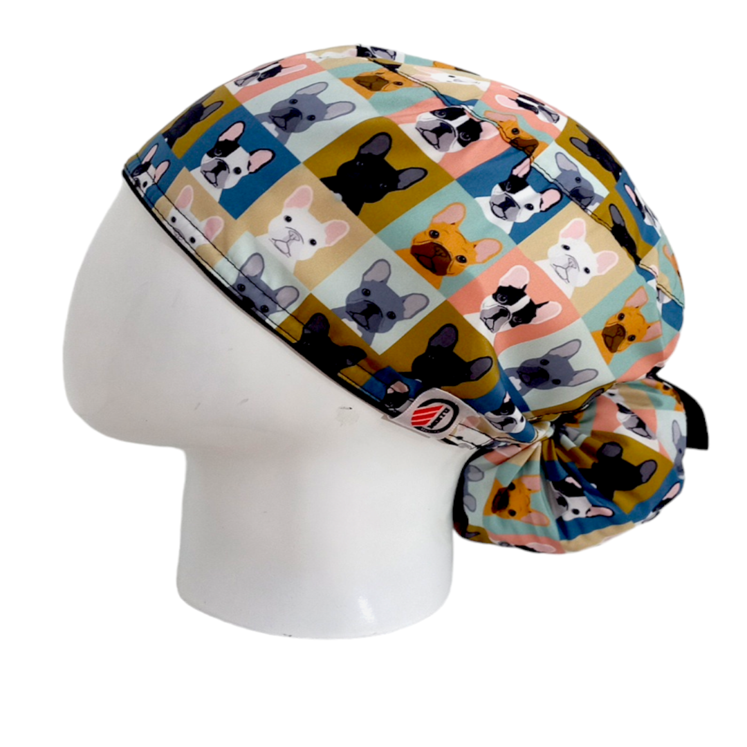 Gorro Quirúrgico Mujer y Portacarnet Perritos - gorro antifluido para mujer Doctools - foto 1