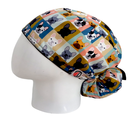 Gorro Quirúrgico Mujer y Portacarnet Perritos - gorro antifluido para mujer Doctools - foto 1
