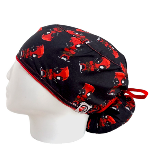 Gorro Quirúrgico Mujer y Portacarnet Deadpool - gorro antifluido para mujer Doctools - foto 1