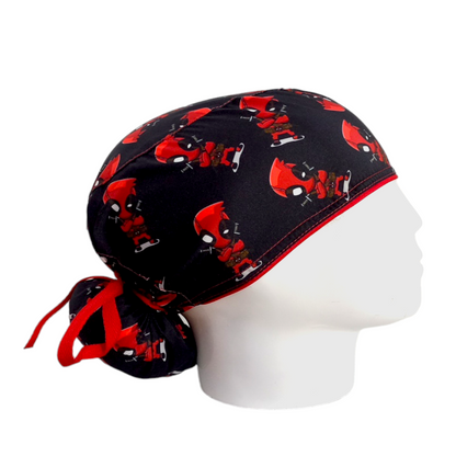 Gorro Quirúrgico Mujer y Portacarnet Deadpool - gorro antifluido para mujer Doctools - foto 2