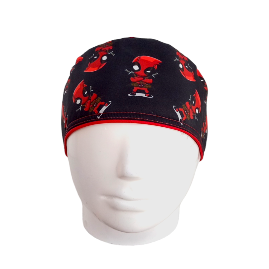 Gorro Quirúrgico Mujer y Portacarnet Deadpool - gorro antifluido para mujer Doctools - foto 3