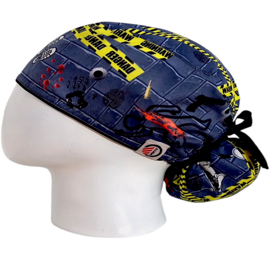 Gorro Quirúrgico Mujer y Portacarnet Criminalística Gris - gorro antifluido para mujer Doctools - foto 1