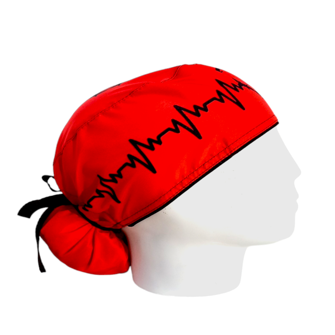Gorro Quirúrgico Mujer y Portacarnet Corazón Electro - gorro antifluido para mujer Doctools - foto 2