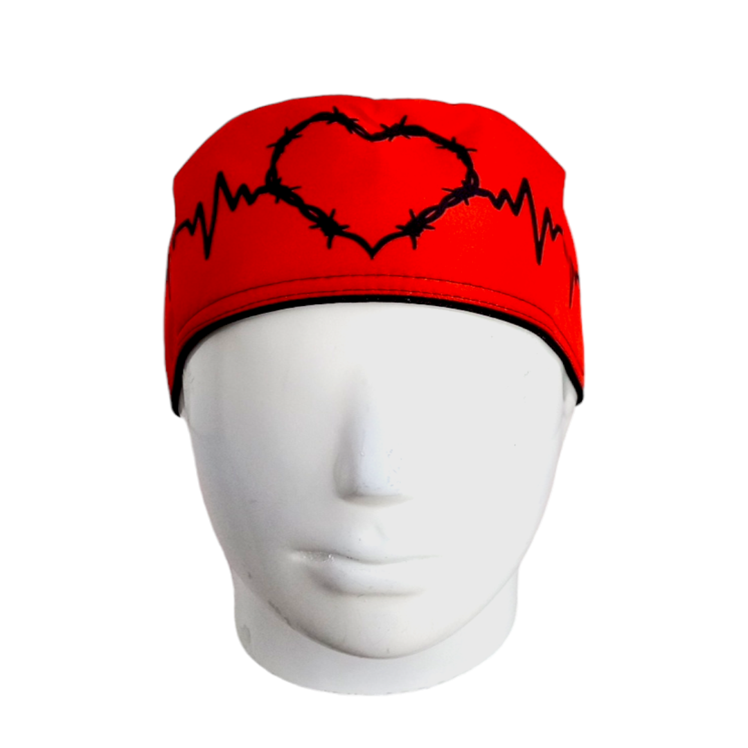 Gorro Quirúrgico Mujer y Portacarnet Corazón Electro - gorro antifluido para mujer Doctools - foto 3