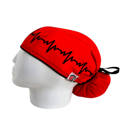 Gorro Quirúrgico Mujer y Portacarnet Corazón Electro - gorro antifluido para mujer Doctools - foto 1
