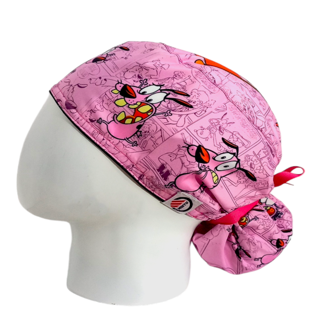 Gorro Quirúrgico Mujer y Portacarnet Coraje el Perro Cobarde - gorro antifluido para mujer Doctools - foto 1