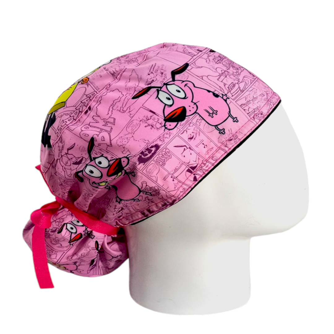 Gorro Quirúrgico Mujer y Portacarnet Coraje el Perro Cobarde - gorro antifluido para mujer Doctools - foto 2
