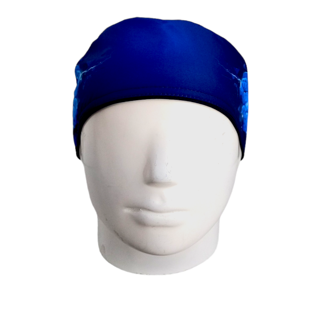 Gorro Quirúrgico Mujer y Portacarnet Cerebro Azul - gorro antifluido para mujer Doctools - foto 3