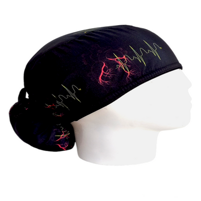 Gorro Quirúrgico Mujer y Portacarnet Cardiología - gorro antifluido para mujer Doctools - foto 2