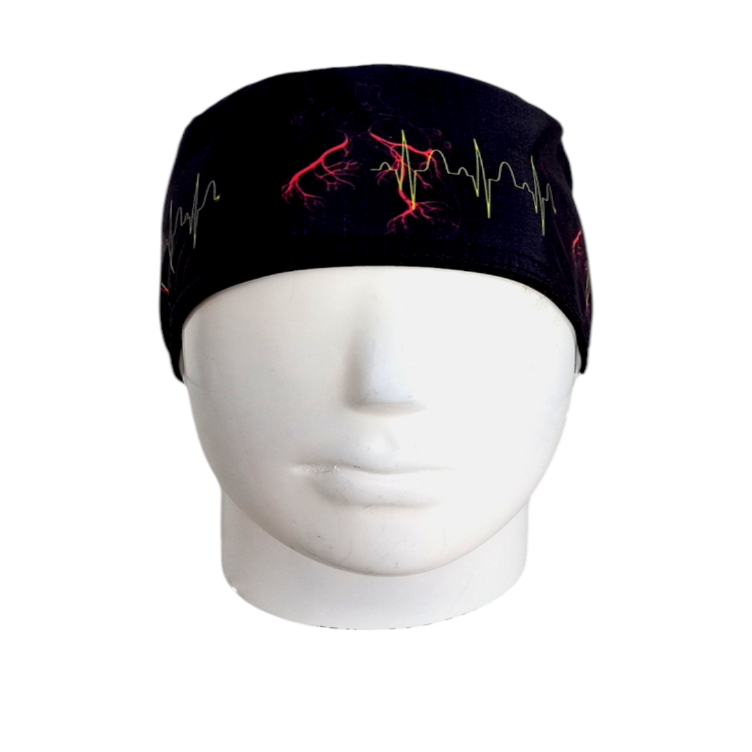 Gorro Quirúrgico Mujer y Portacarnet Cardiología - gorro antifluido para mujer Doctools - foto 3