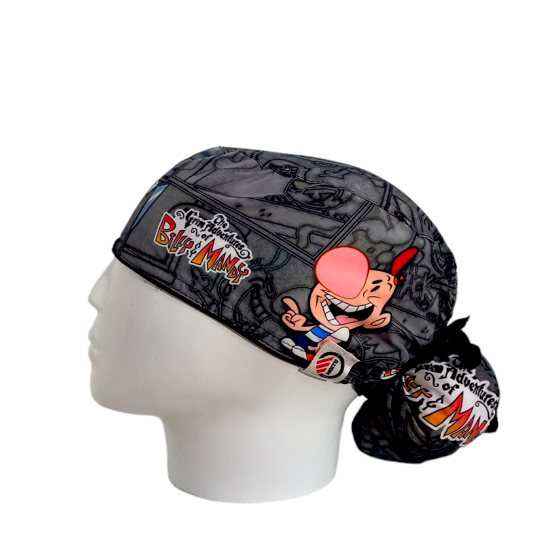 Gorro Quirúrgico Mujer y Portacarnet Billy y Mandy - gorro antifluido para mujer Doctools - foto 1