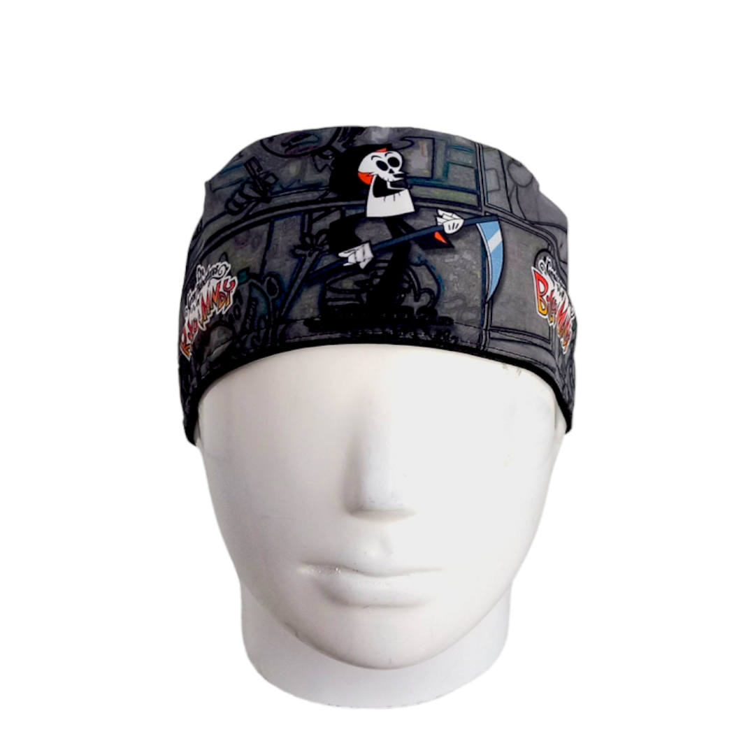 Gorro Quirúrgico Mujer y Portacarnet Billy y Mandy - gorro antifluido para mujer Doctools - foto 3