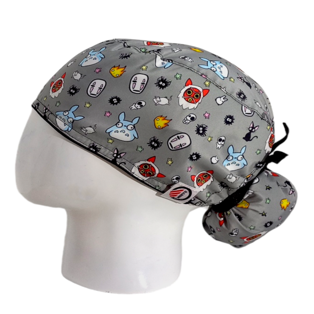 Gorro Quirúrgico Mujer y Portacarnet Studio Ghibli - gorro antifluido para mujer Doctools - foto 1