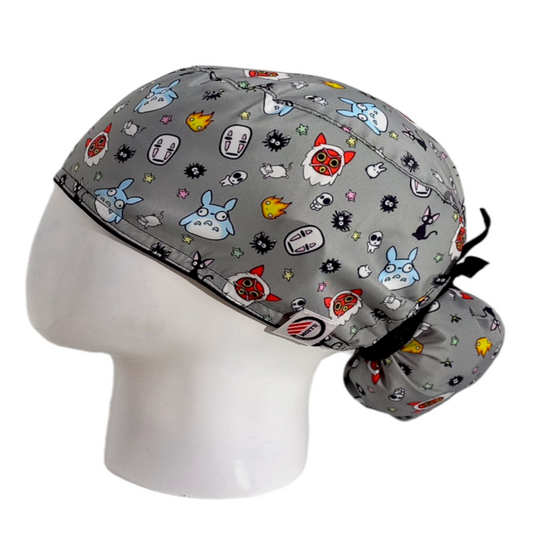 Gorro Quirúrgico Mujer y Portacarnet Studio Ghibli - gorro antifluido para mujer Doctools - foto 1