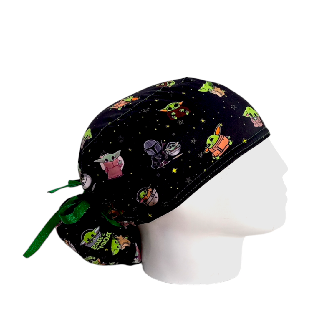 Gorro Quirúrgico Mujer y Portacarnet Baby Yoda - gorro antifluido para mujer Doctools - foto 2