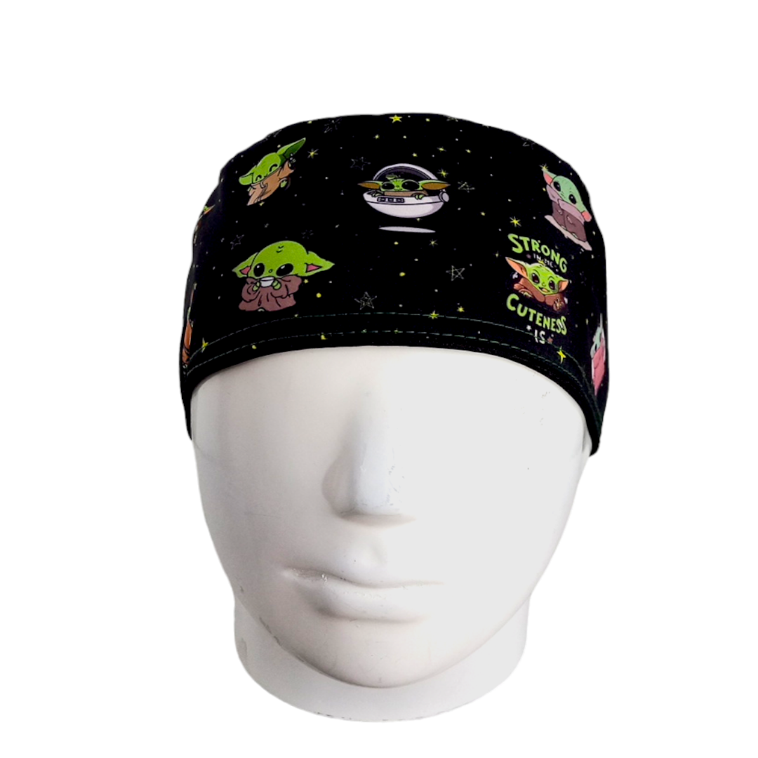Gorro Quirúrgico Mujer y Portacarnet Baby Yoda - gorro antifluido para mujer Doctools - foto 3
