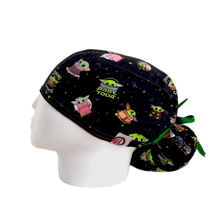 Gorro Quirúrgico Mujer y Portacarnet Baby Yoda - gorro antifluido para mujer Doctools - foto 1