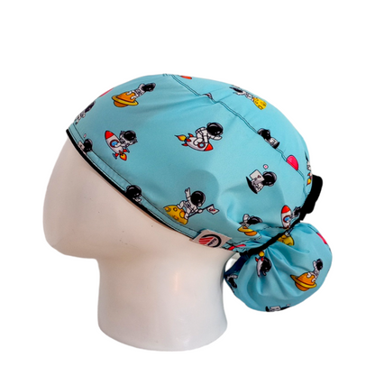 Gorro Quirúrgico Mujer y Portacarnet Astronautas - gorro antifluido para mujer Doctools - foto 1