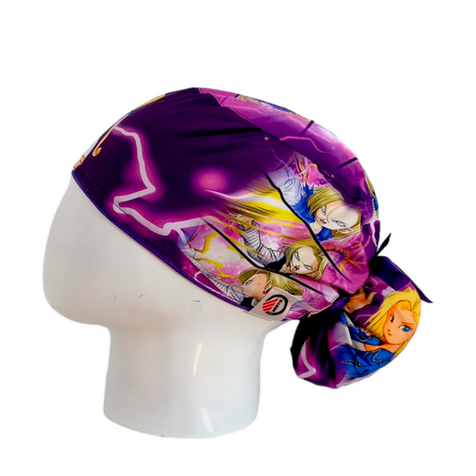 Gorro Quirúrgico Mujer y Portacarnet Androide 18 - gorro antifluido para mujer Doctools - foto 1