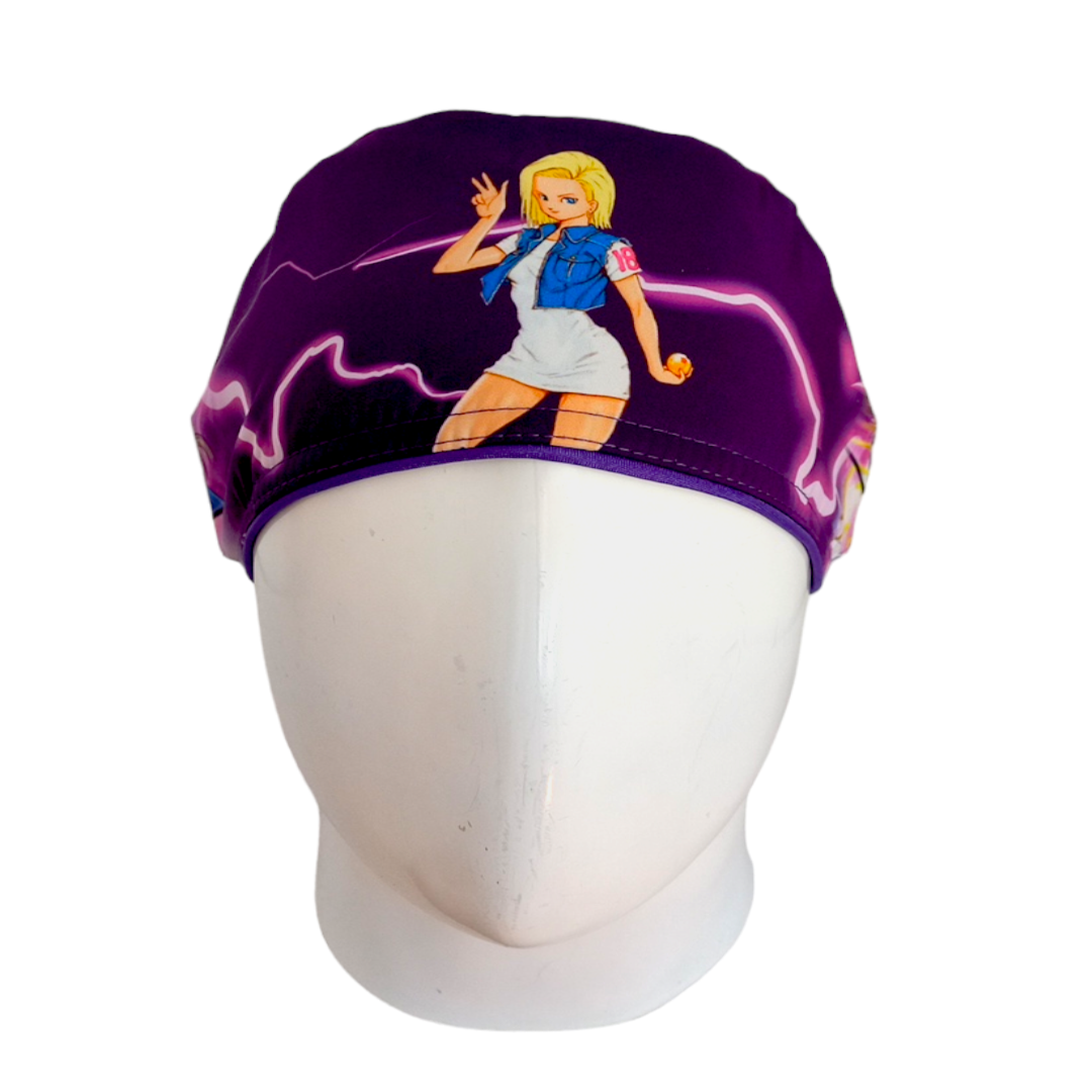 Gorro Quirúrgico Mujer y Portacarnet Androide 18 - gorro antifluido para mujer Doctools - foto 3