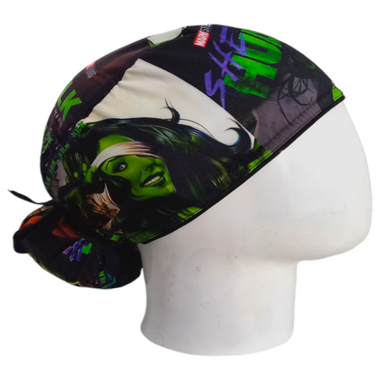Gorro Quirúrgico Mujer y Portacarnet She-Hulk - gorro antifluido para mujer Doctools - foto 2