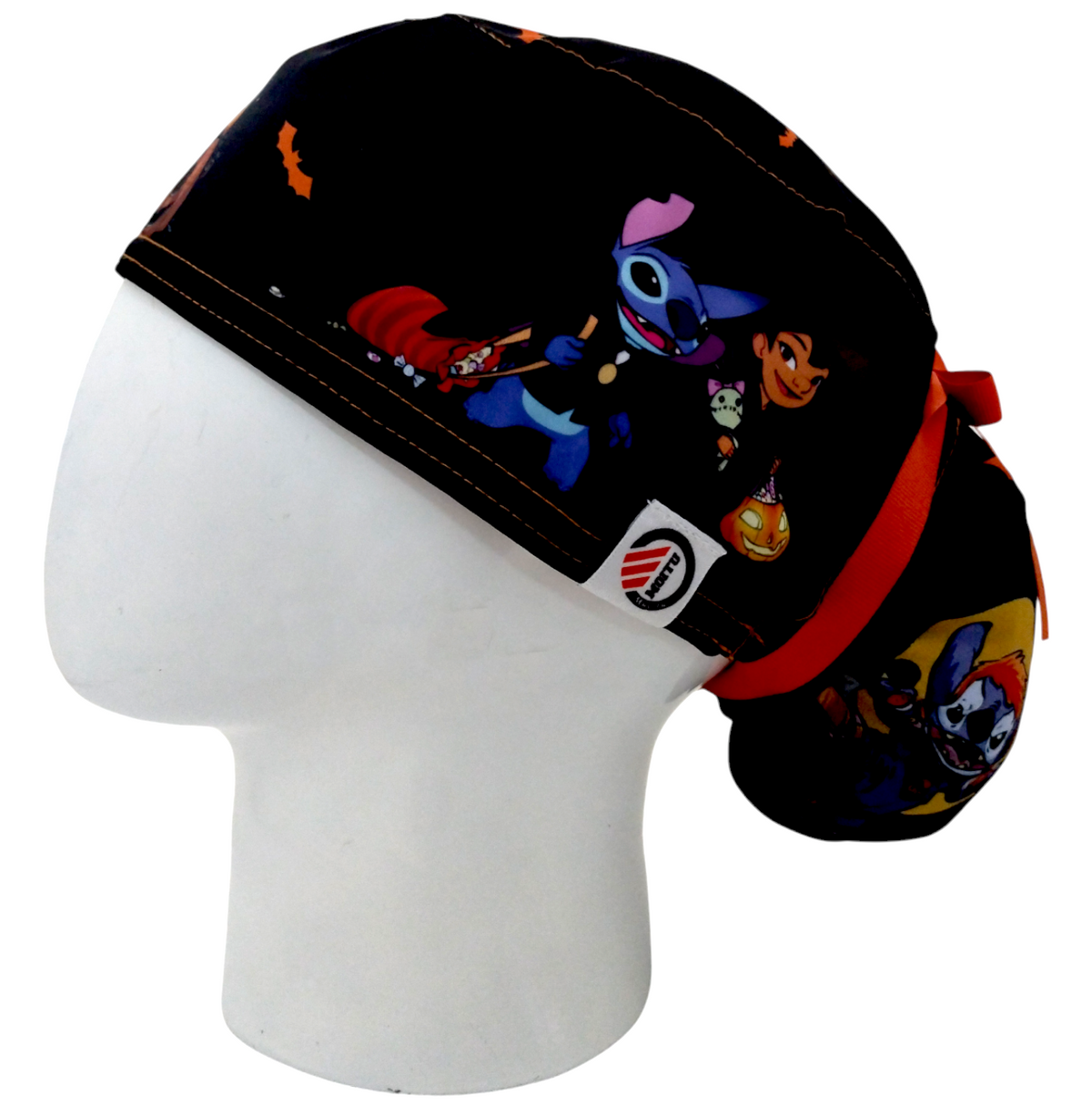 Gorro Quirúrgico Mujer y Portacarnet Stitch Halloween - gorro antifluido para mujer Doctools - foto 1