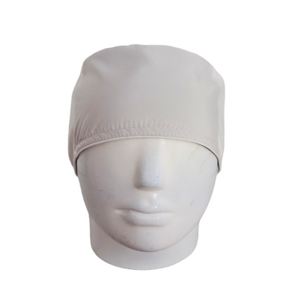 Gorro Quirúrgico Mujer y Portacarnet Unicolor Blanco - gorro antifluido para mujer Doctools - foto 3