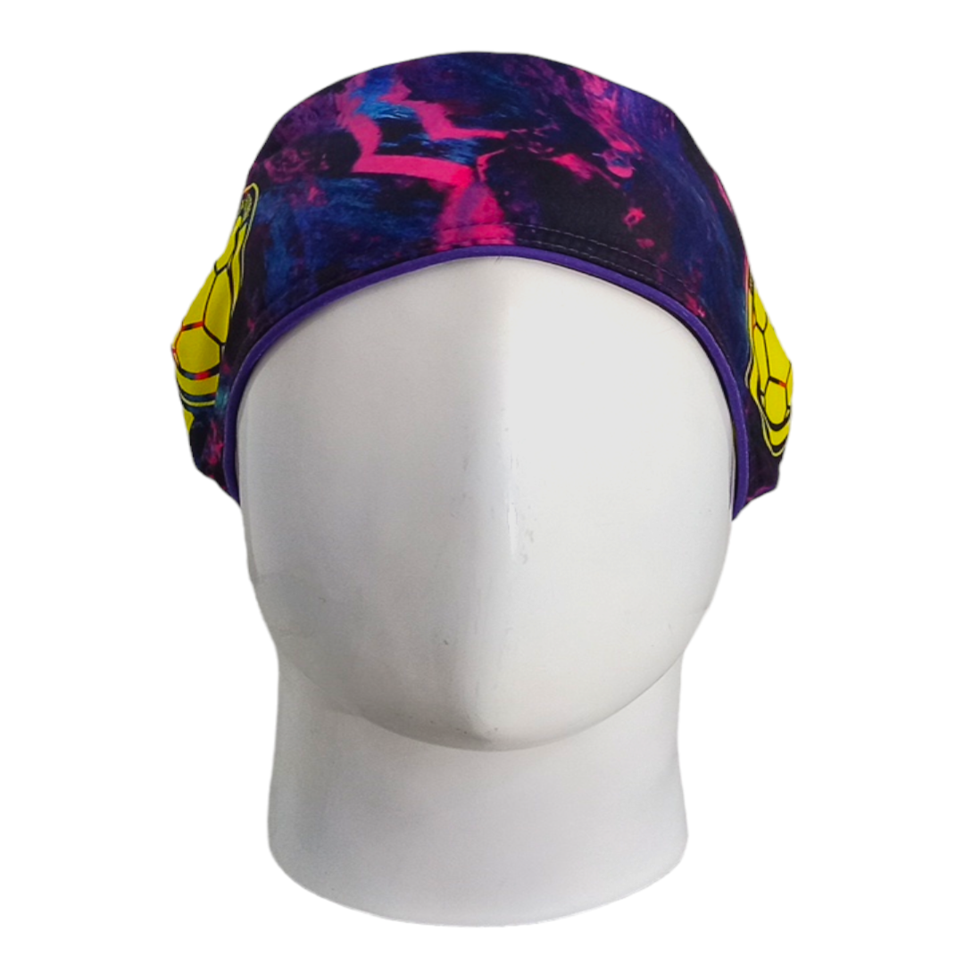 Gorro Quirúrgico Mujer y Portacarnet Selección Colombia Morada - gorro antifluido para mujer Doctools - foto 3