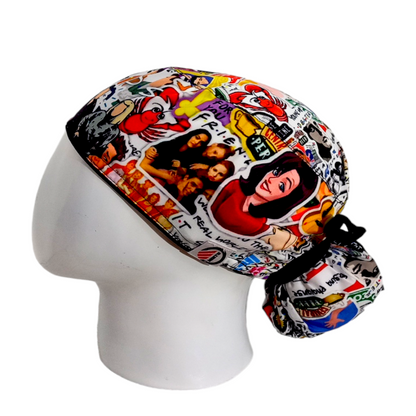 Gorro Quirúrgico Mujer y Portacarnet Friends - gorro antifluido para mujer Doctools - foto 1