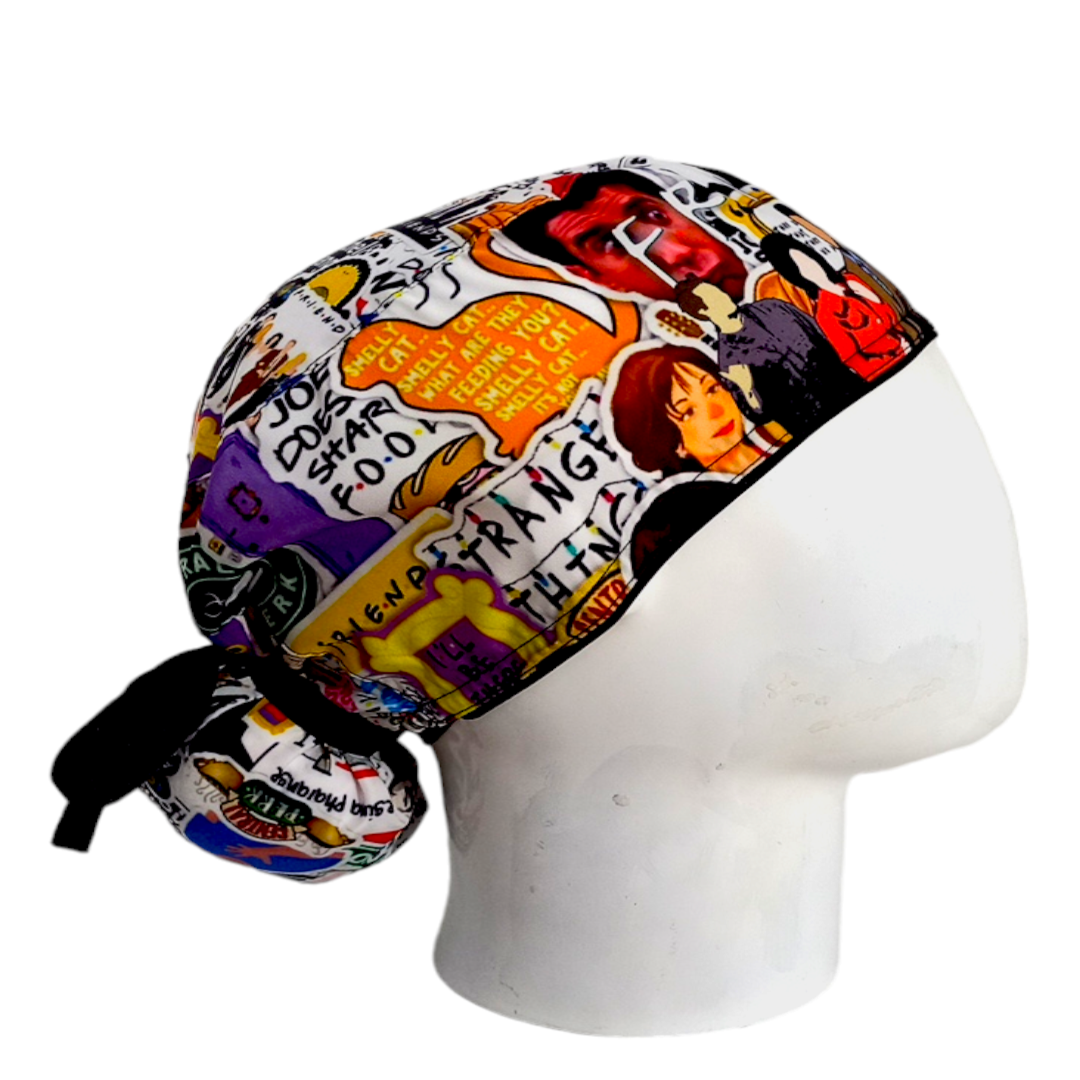 Gorro Quirúrgico Mujer y Portacarnet Friends - gorro antifluido para mujer Doctools - foto 2