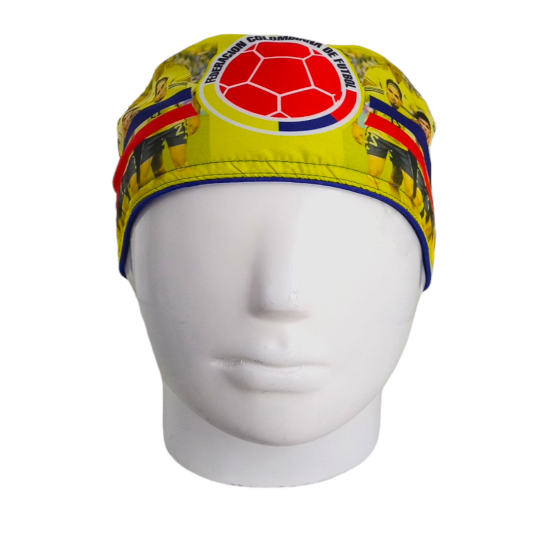Gorro Quirúrgico Mujer y Portacarnet Selección Colombia - gorro antifluido para mujer Doctools - foto 3