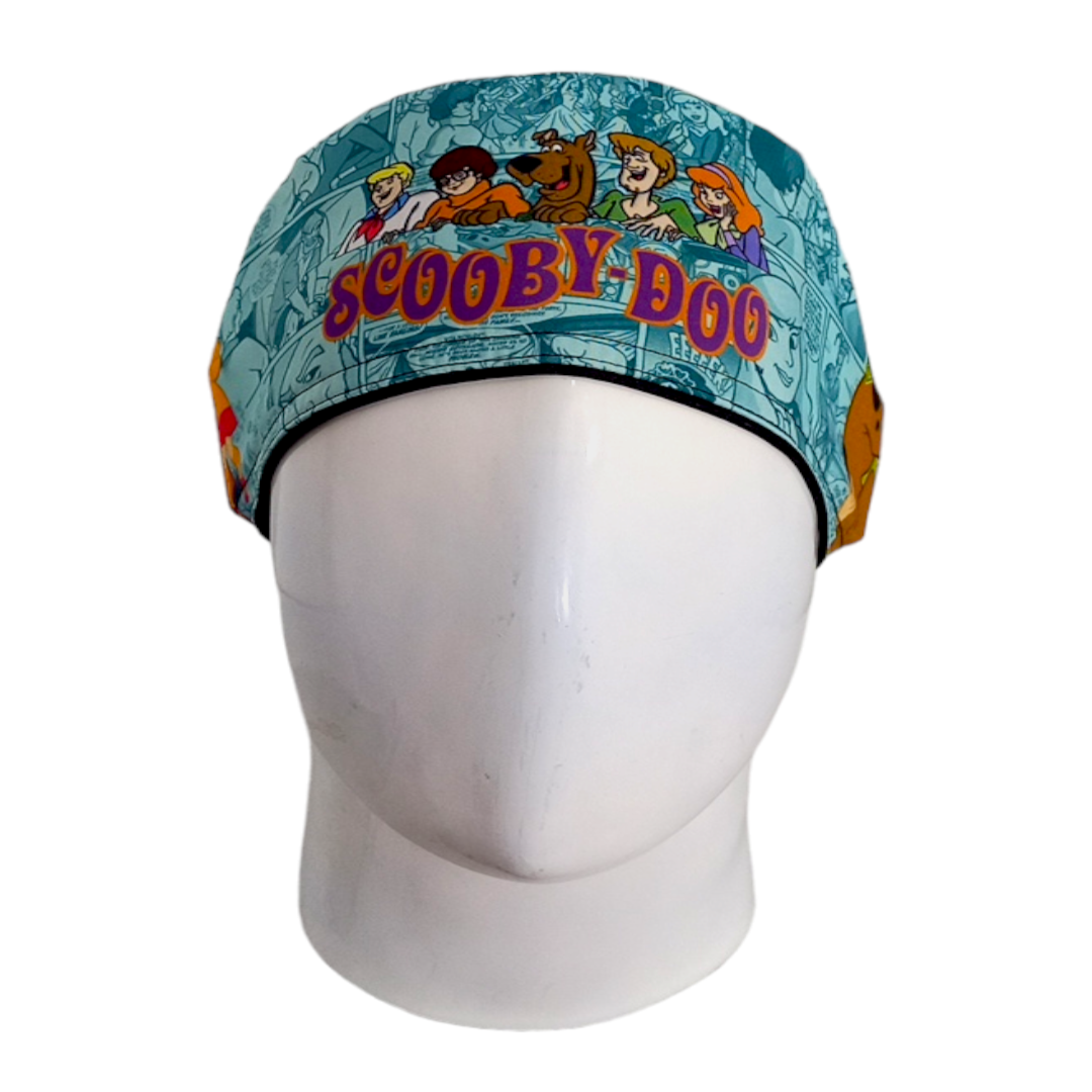 Gorro Quirúrgico Mujer y Portacarnet Scooby Doo Azul - gorro antifluido para mujer Doctools - foto 3