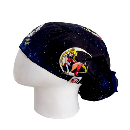 Gorro Quirúrgico Mujer y Portacarnet Sailor Moon Azul Turquesa - gorro antifluido para mujer Doctools - foto 1