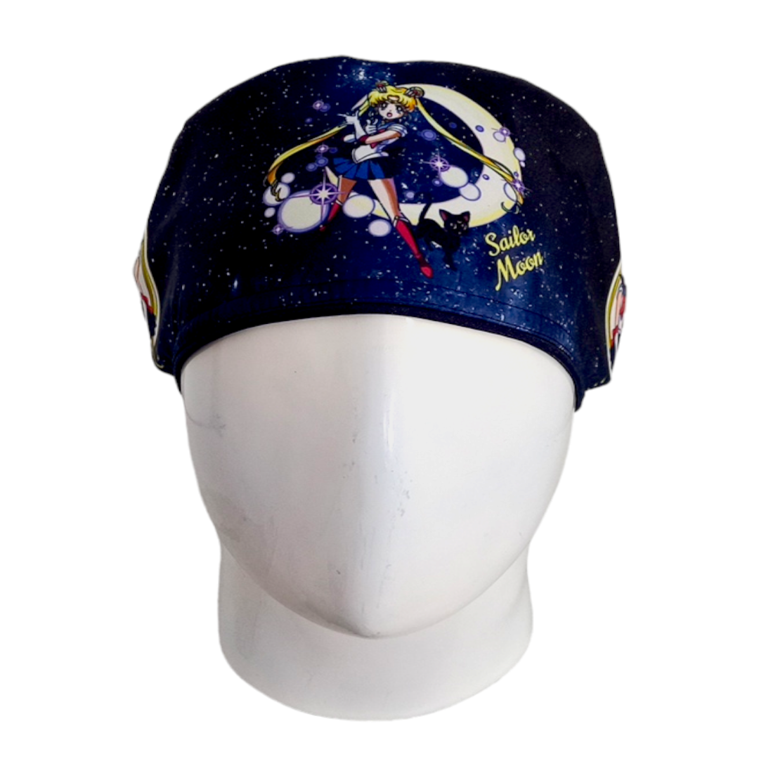 Gorro Quirúrgico Mujer y Portacarnet Sailor Moon Azul Turquesa - gorro antifluido para mujer Doctools - foto 3