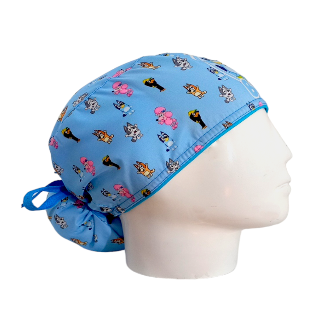 Gorro Quirúrgico Mujer y Portacarnet Bluey - gorro antifluido para mujer Doctools - foto 2