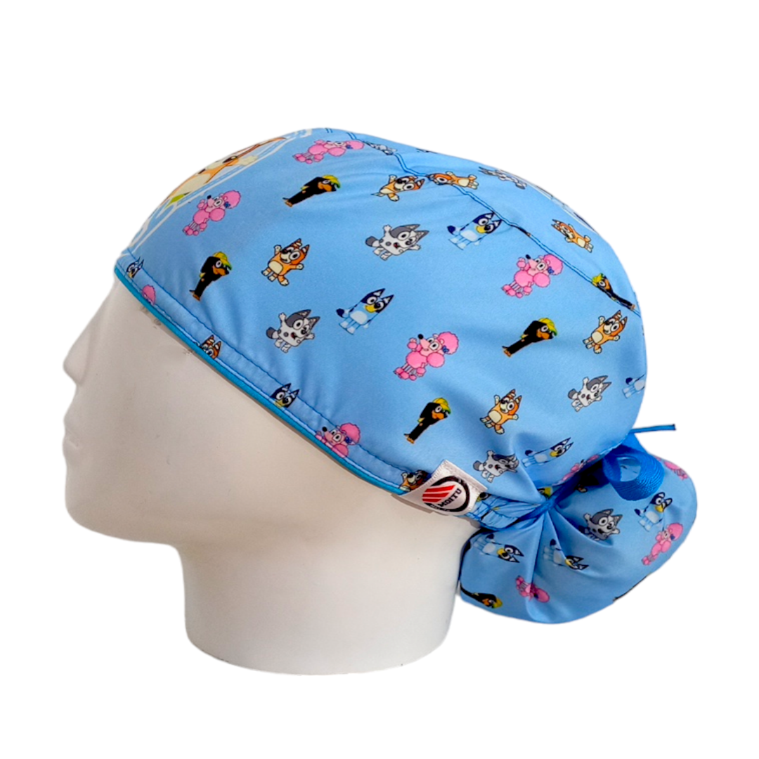 Gorro Quirúrgico Mujer y Portacarnet Bluey - gorro antifluido para mujer Doctools - foto 1