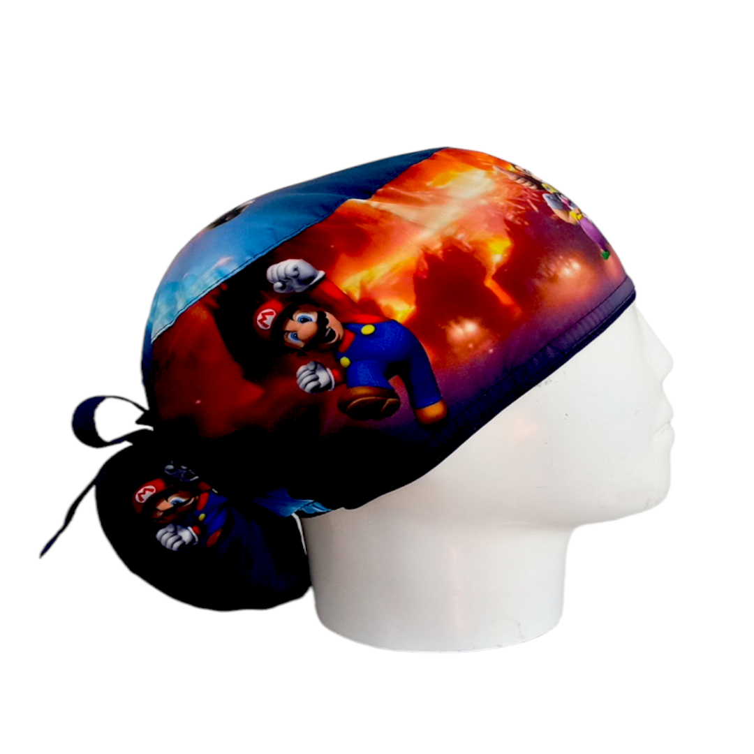 Gorro Quirúrgico Mujer y Portacarnet Mario y Sus Amigos - gorro antifluido para mujer Doctools - foto 2
