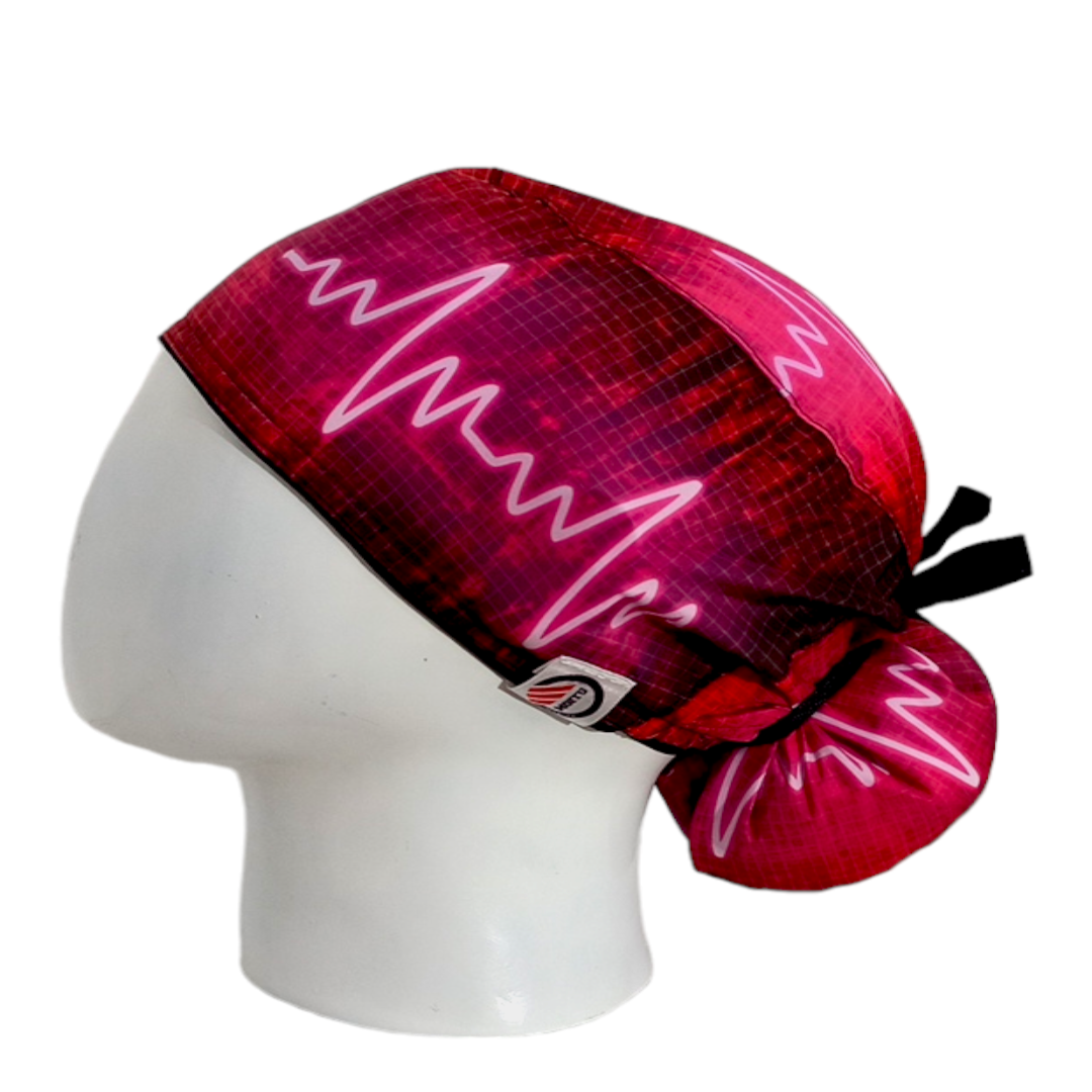 Gorro Quirúrgico Mujer y Portacarnet Latido Vinotinto - gorro antifluido para mujer Doctools - foto 1