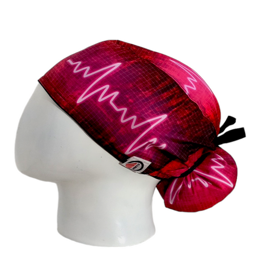 Gorro Quirúrgico Mujer y Portacarnet Latido Vinotinto - gorro antifluido para mujer Doctools - foto 1