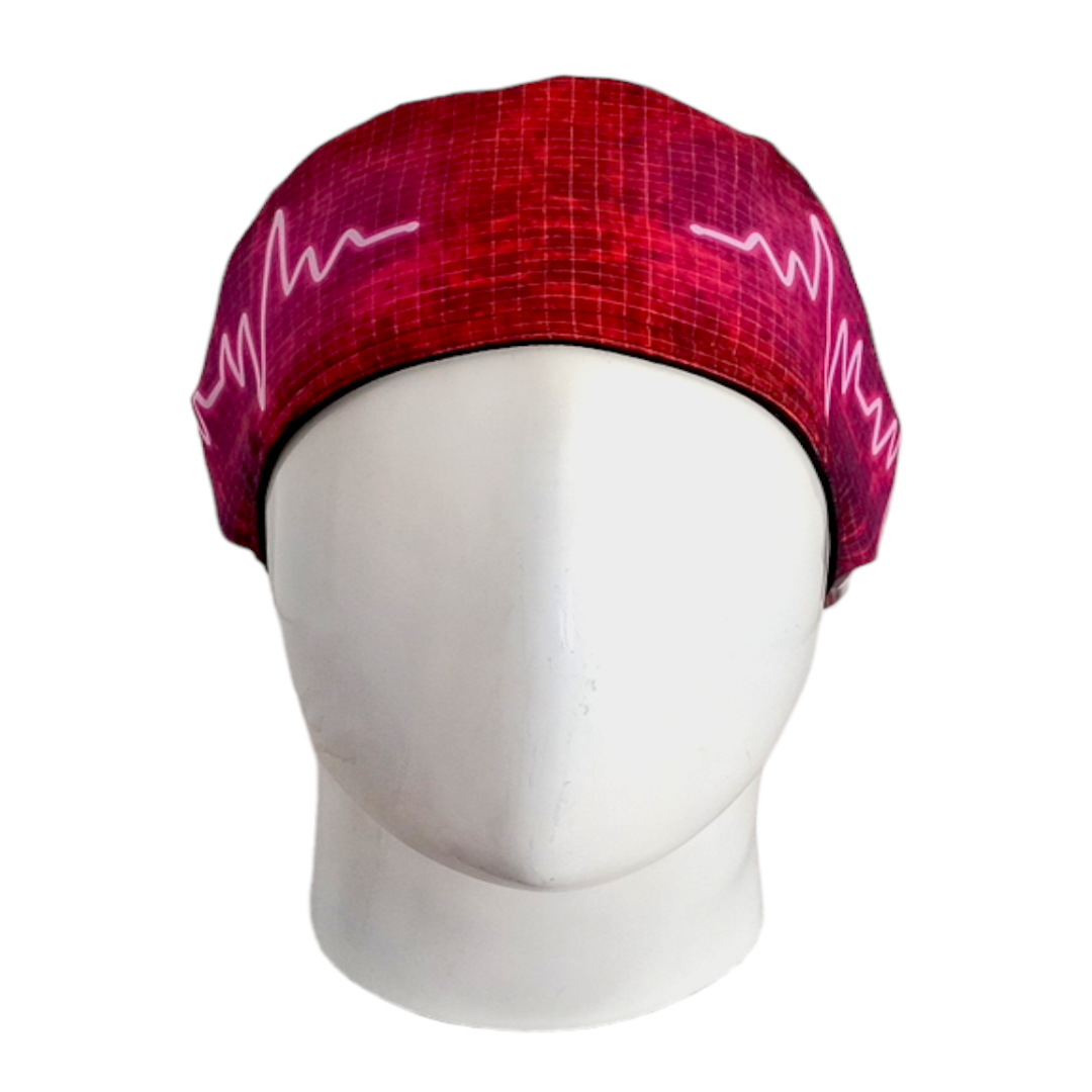 Gorro Quirúrgico Mujer y Portacarnet Latido Vinotinto - gorro antifluido para mujer Doctools - foto 3