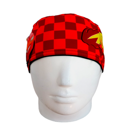 Gorro Quirúrgico Mujer y Portacarnet Cars - gorro antifluido para mujer Doctools - foto 3