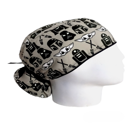 Gorro Quirúrgico Mujer y Portacarnet Star Wars Gris - gorro antifluido para mujer Doctools - foto 2