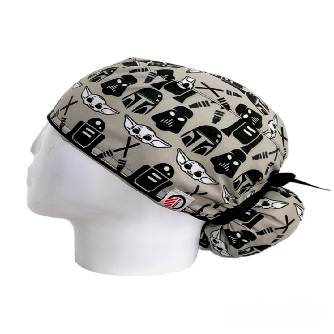 Gorro Quirúrgico Mujer y Portacarnet Star Wars Gris - gorro antifluido para mujer Doctools - foto 1