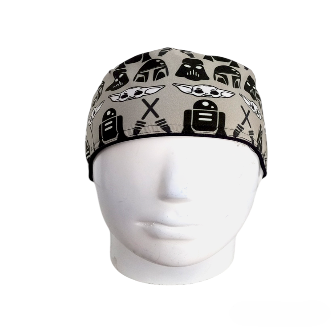 Gorro Quirúrgico Mujer y Portacarnet Star Wars Gris - gorro antifluido para mujer Doctools - foto 3